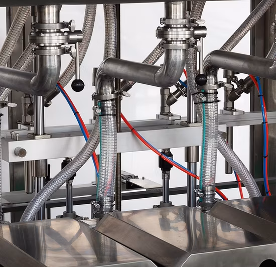 Automatic 4/6/8 Heads Piston Pump Filling Machine for Food/Cosmetic/Beverage /Oil/Cream / Soap Liquid Paste Product Packing Machinery Machine Bottling Line