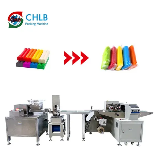 Flow Automatic Play Dough Packing Machine with Extruder