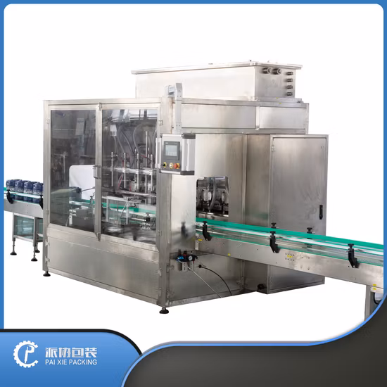 Automatic 4/6/8 Heads Piston Pump Filling Machine for Food/Cosmetic/Beverage /Oil/Cream / Soap Liquid Paste Product Packing Machinery Machine Bottling Line