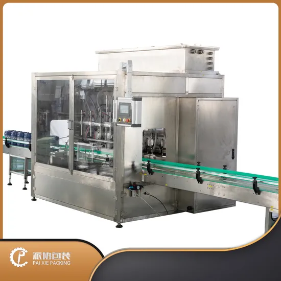 Automatic 4/6/8 Heads Piston Pump Filling Machine for Food/Cosmetic/Beverage /Oil/Cream / Soap Liquid Paste Product Packing Machinery Machine Bottling Line