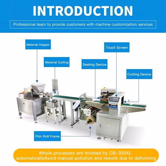 Flow Automatic Play Dough Packing Machine with Extruder