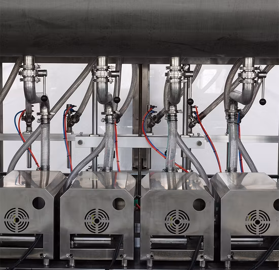 Automatic 4/6/8 Heads Piston Pump Filling Machine for Food/Cosmetic/Beverage /Oil/Cream / Soap Liquid Paste Product Packing Machinery Machine Bottling Line
