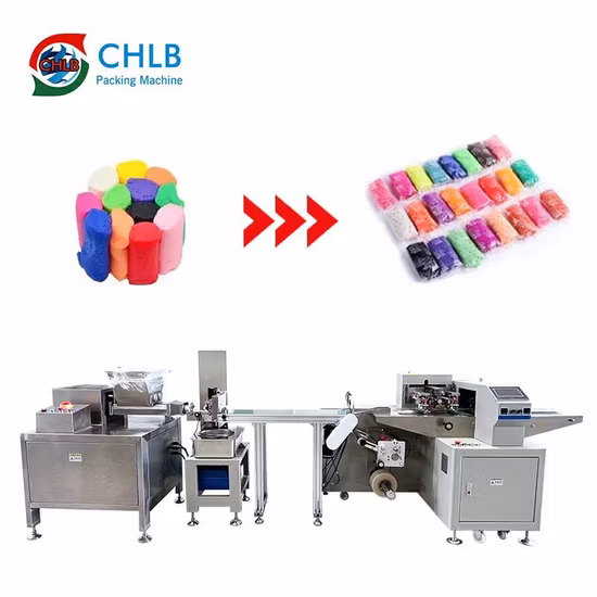 Flow Automatic Play Dough Packing Machine with Extruder